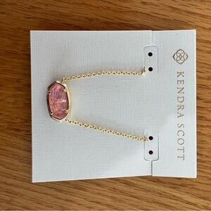 Kendra Scott Gold Bracelet with Pink Stone